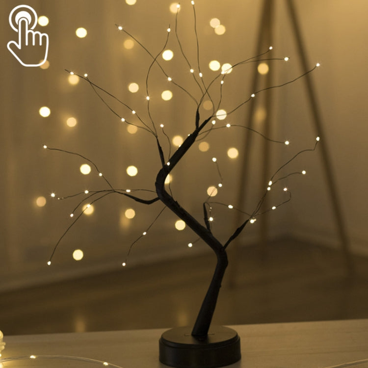 36 LEDs Pearl Tree Copper Wire Table Lamp Creative Decoration Touch Control Night Light (Warm White Light), 36 LEDs Warm White, 36 LEDs Pink Light, 108 LEDs Warm White, 108 LEDs Pink Light, 108 LEDs White Light, 108 LEDs Colorful Light, 48 LEDs Warm Wh...