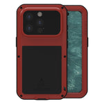 LOVE MEI Metal Shockproof Life Waterproof Dustproof Phone Case, For iPhone 17 Pro Max, For iPhone 17 Pro, For iPhone 17, For iPhone 16 Pro Max, For iPhone 16 Pro, For iPhone 16, For iPhone 15 Pro Max, For iPhone 15 Pro