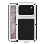 LOVE MEI Metal Shockproof Life Waterproof Dustproof Phone Case, For iPhone 17 Pro Max, For iPhone 17 Pro, For iPhone 17, For iPhone 16 Pro Max, For iPhone 16 Pro, For iPhone 16, For iPhone 15 Pro Max, For iPhone 15 Pro