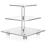 YX063 3 Tier Acrylic Square Cupcake Stand, YX063
