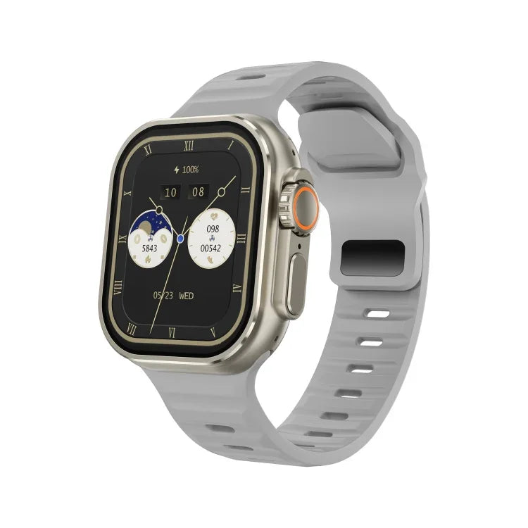 iW9 Ultra 2.04 inch Screen Smart Call Watch, BT Call / Heart Rate / Blood Pressure / Blood Oxygen