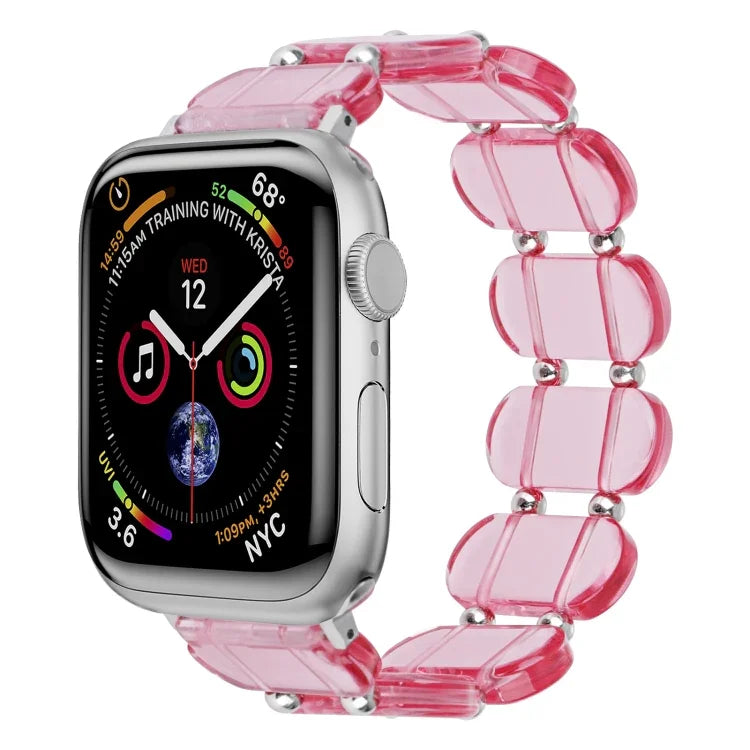 Stretch Resin Watch Band, For Apple Watch SE 40mm, For Apple Watch SE 44mm, For Apple Watch 6 40mm, For Apple Watch Series 6 44mm, For Apple Watch Series 5 44mm, For Apple Watch Series 5 40mm