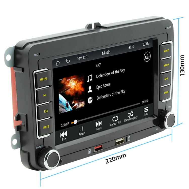 For Volkswagen 7 inch Portable Car MP5 Player Support CarPlay / Android Auto, F9070