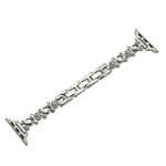 Metal Diamond Bear Chain Watch Band, For Apple Watch Series 4 44mm, For Apple Watch Series 4 40mm, For Apple Watch Series 3 38mm, For Apple Watch Series 3 42mm, For Apple Watch Series 2 42mm, For Apple Watch Series 2 38mm, For Apple Watch 42mm         ...