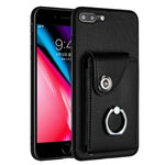 Organ Card Bag Ring Holder Phone Case, For iPhone 8 Plus / 7 Plus