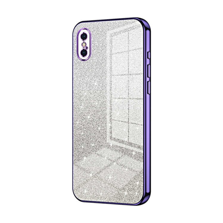Gradient Glitter Powder Electroplated Phone Case, For iPhone 11 Pro Max, For iPhone 11, For iPhone 11 Pro, For iPhone X / XS, For iPhone XR, For iPhone XS Max