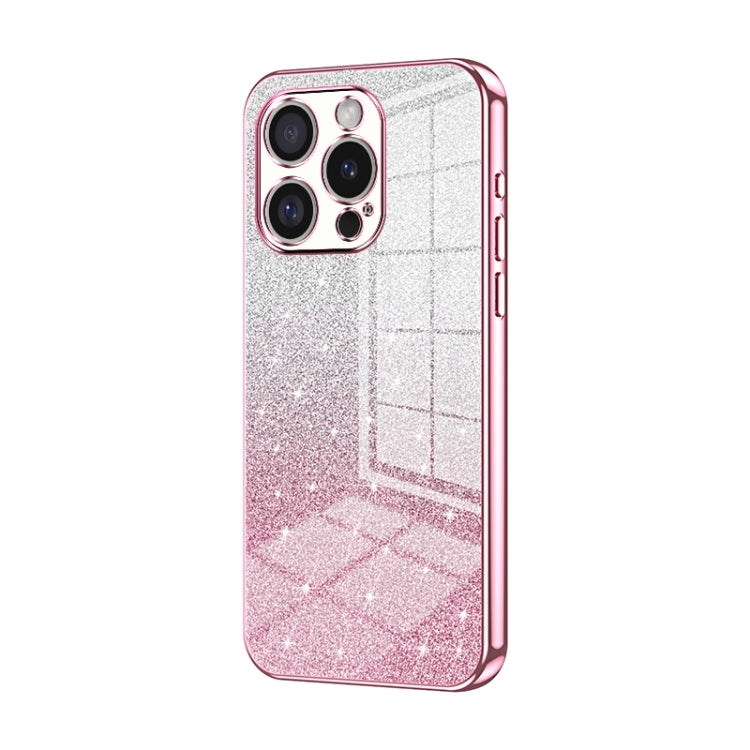 Gradient Glitter Powder Electroplated Phone Case, For iPhone 16 Pro, For iPhone 16 Plus, For iPhone 16, For iPhone 15 Pro Max, For iPhone 15 Pro, For iPhone 15 Plus
