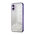 Gradient Glitter Powder Electroplated Phone Case, For iPhone 16 Pro, For iPhone 16 Plus, For iPhone 16, For iPhone 15 Pro Max, For iPhone 15 Pro, For iPhone 15 Plus