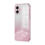 Gradient Glitter Powder Electroplated Phone Case, For iPhone 16 Pro, For iPhone 16 Plus, For iPhone 16, For iPhone 15 Pro Max, For iPhone 15 Pro, For iPhone 15 Plus