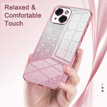 Gradient Glitter Powder Electroplated Phone Case, For iPhone 16 Pro, For iPhone 16 Plus, For iPhone 16, For iPhone 15 Pro Max, For iPhone 15 Pro, For iPhone 15 Plus