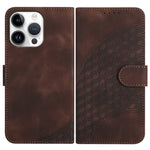 YX0060 Elephant Head Embossed Phone Leather Case with Lanyard, For iPhone 16 Pro, For iPhone 16 Plus, For iPhone 16, For iPhone 15 Pro Max, For iPhone 15 Pro, For iPhone 15 Plus