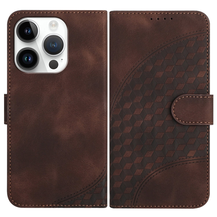 YX0060 Elephant Head Embossed Phone Leather Case with Lanyard, For iPhone 16 Pro, For iPhone 16 Plus, For iPhone 16, For iPhone 15 Pro Max, For iPhone 15 Pro, For iPhone 15 Plus