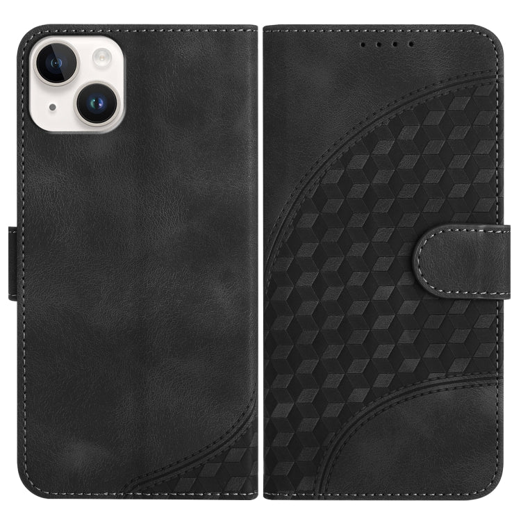 YX0060 Elephant Head Embossed Phone Leather Case with Lanyard, For iPhone 16 Pro, For iPhone 16 Plus, For iPhone 16, For iPhone 15 Pro Max, For iPhone 15 Pro, For iPhone 15 Plus