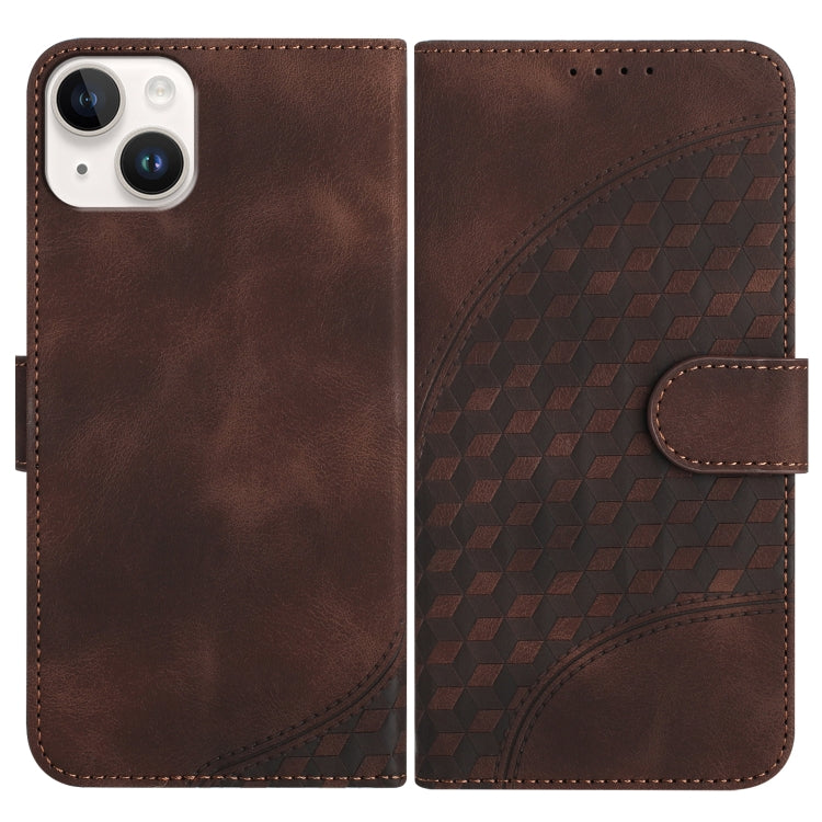 YX0060 Elephant Head Embossed Phone Leather Case with Lanyard, For iPhone 15, For iPhone 14 Plus, For iPhone 14, For iPhone 14 Pro, For iPhone 14 Pro Max, For iPhone SE 2022/SE 2020/6/7/8
