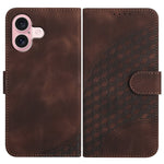 YX0060 Elephant Head Embossed Phone Leather Case with Lanyard, For iPhone 16 Pro, For iPhone 16 Plus, For iPhone 16, For iPhone 15 Pro Max, For iPhone 15 Pro, For iPhone 15 Plus