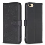 Four-leaf Embossed Leather Phone Case, For iPhone 7 / 8 / SE 2022, For iPhone 13 Pro Max, For iPhone 13 Pro, For iPhone 13, For iPhone 12 / 12 Pro, For iPhone 12 Pro Max, For iPhone 11 Pro Max, For iPhone 11