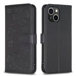 Four-leaf Embossed Leather Phone Case, For iPhone 7 / 8 / SE 2022, For iPhone 13 Pro Max, For iPhone 13 Pro, For iPhone 13, For iPhone 12 / 12 Pro, For iPhone 12 Pro Max, For iPhone 11 Pro Max, For iPhone 11