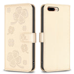 Four-leaf Embossed Leather Phone Case, For iPhone 11 Pro, For iPhone X / XS, For iPhone XR, For iPhone XS Max, For iPhone 7 Plus / 8 Plus