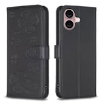 Four-leaf Embossed Leather Phone Case, For iPhone 17 Pro Max, For iPhone 17 Pro, For iPhone 17, For iPhone Air, For iPhone 16 Pro Max, For iPhone 16 Pro, For iPhone 16 Plus, For iPhone 16