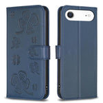 Four-leaf Embossed Leather Phone Case, For iPhone 17 Pro Max, For iPhone 17 Pro, For iPhone 17, For iPhone Air, For iPhone 16 Pro Max, For iPhone 16 Pro, For iPhone 16 Plus, For iPhone 16