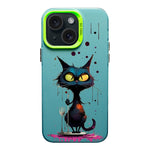 Color Ink Frosted PC+TPU Phone Case, For iPhone 15, For iPhone 14 Plus, For iPhone 14
