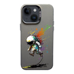 Color Ink Frosted PC+TPU Phone Case, For iPhone 15, For iPhone 14 Plus, For iPhone 14