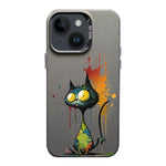 Color Ink Frosted PC+TPU Phone Case, For iPhone 15, For iPhone 14 Plus, For iPhone 14