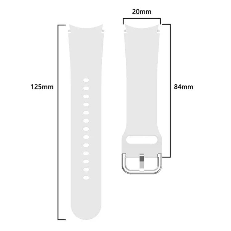 Colorful Buckle Silicone Sport Watch Band, For Samsung Galaxy Watch 6 / 6 Classic