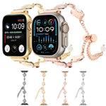Shell Metal Chain Bracelet Watch Band, For Apple Watch SE 2023 44mm, For Apple Watch SE 2023 40mm, For Apple Watch Ultra 2 49mm, For Apple Watch Series 9 45mm, For Apple Watch Series 9 41mm, For Apple Watch Ultra 49mm, For Apple Watch Series 8 41mm    ...