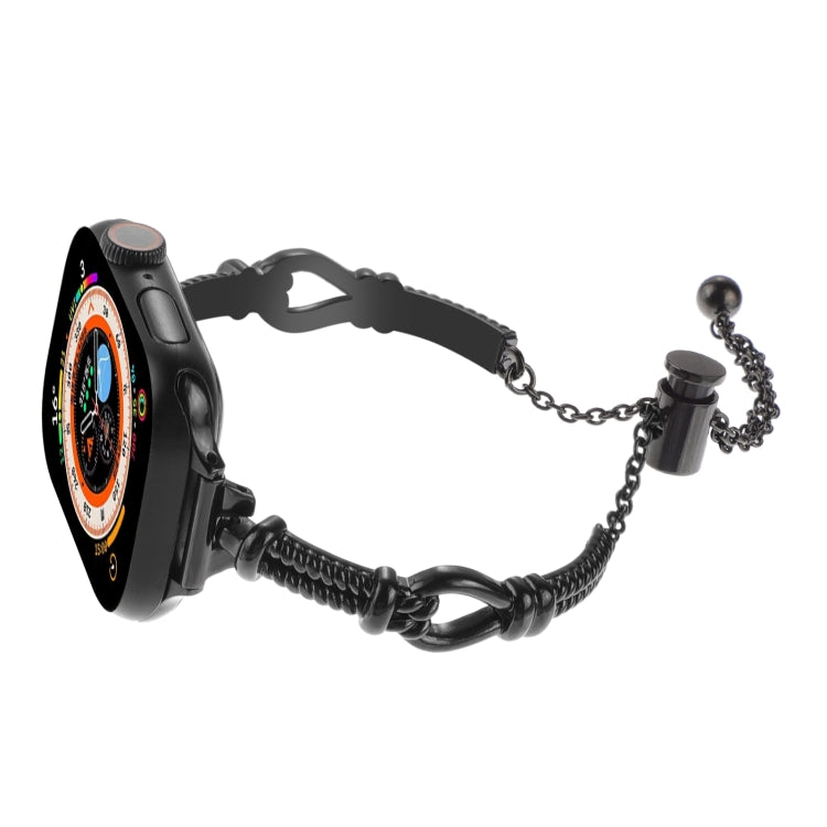 Twist Metal Bracelet Chain Watch Band, For Apple Watch SE 2022 44mm, For Apple Watch Series 7 41mm, For Apple Watch Series 7 45mm, For Apple Watch SE 40mm, For Apple Watch SE 44mm, For Apple Watch Series 6 40mm, For Apple Watch Series 6 44mm           ...