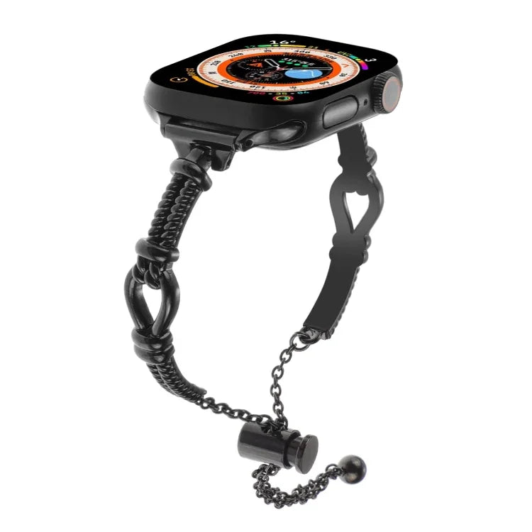 Twist Metal Bracelet Chain Watch Band, For Apple Watch Series 4 44mm, For Apple Watch Series 4 40mm, For Apple Watch Series 3 38mm, For Apple Watch Series 3 42mm, For Apple Watch Series 2 42mm, For Apple Watch Series 2 38mm, For Apple Watch 42mm       ...