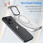 MagSafe Frosted Translucent TPU + PC Full Coverage Phone Case, For iPhone 16 Pro, For iPhone 16 Plus, For iPhone 16, For iPhone 15 Pro Max, For iPhone 15 Pro