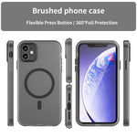 MagSafe Frosted Translucent TPU + PC Full Coverage Phone Case, For iPhone 12, For iPhone 12 Pro Max, For iPhone 12 Pro, For iPhone 11 Pro Max, For iPhone 11