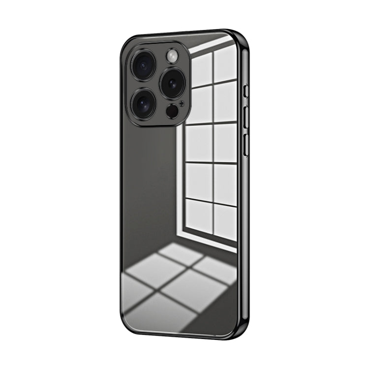 Transparent Plating Fine Hole Phone Case, For iPhone 16 Pro, For iPhone 16 Plus, For iPhone 16, For iPhone 15 Pro Max, For iPhone 15 Pro, For iPhone 15 Plus