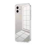 Transparent Plating Fine Hole Phone Case, For iPhone 13 Pro Max, For iPhone 13 Pro, For iPhone 13, For iPhone 12, For iPhone 12 Pro Max, For iPhone 12 Pro