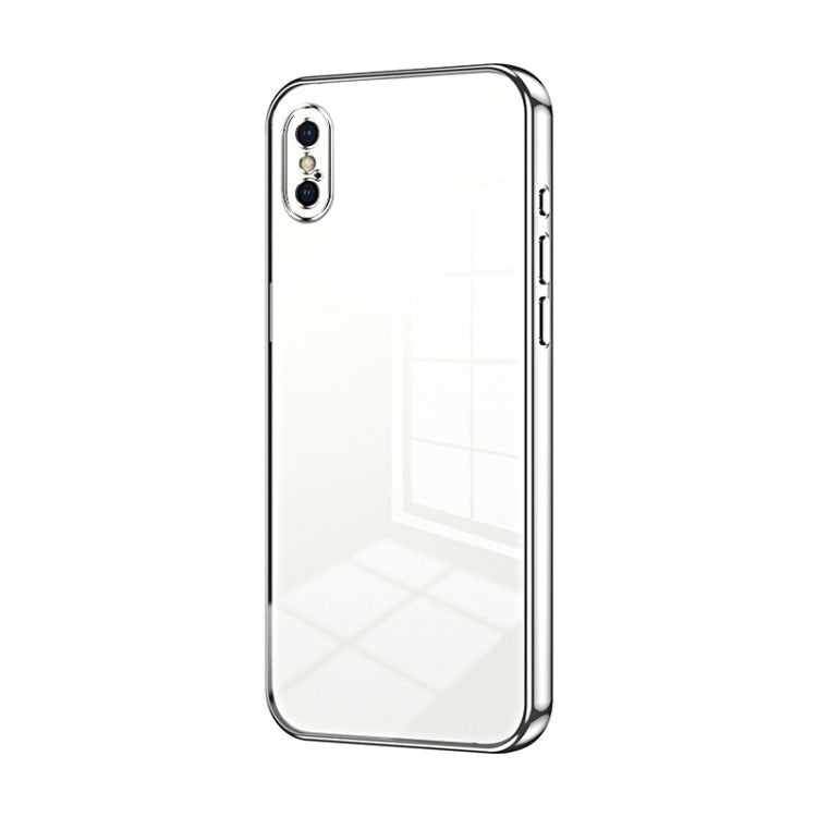 Transparent Plating Fine Hole Phone Case, For iPhone 11 Pro Max, For iPhone 11, For iPhone 11 Pro, For iPhone X / XS, For iPhone XR, For iPhone XS Max