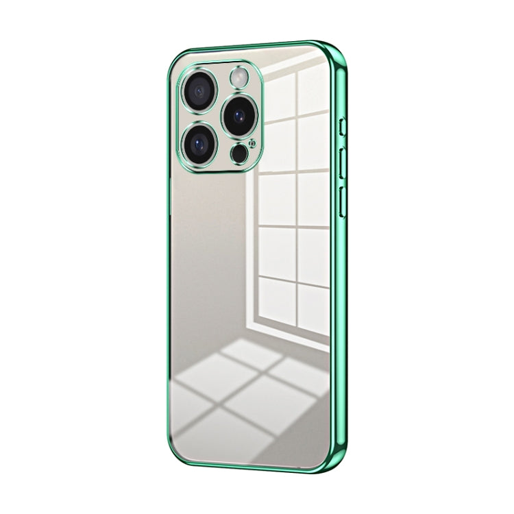 Transparent Plating Fine Hole Phone Case, For iPhone 16 Pro, For iPhone 16 Plus, For iPhone 16, For iPhone 15 Pro Max, For iPhone 15 Pro, For iPhone 15 Plus