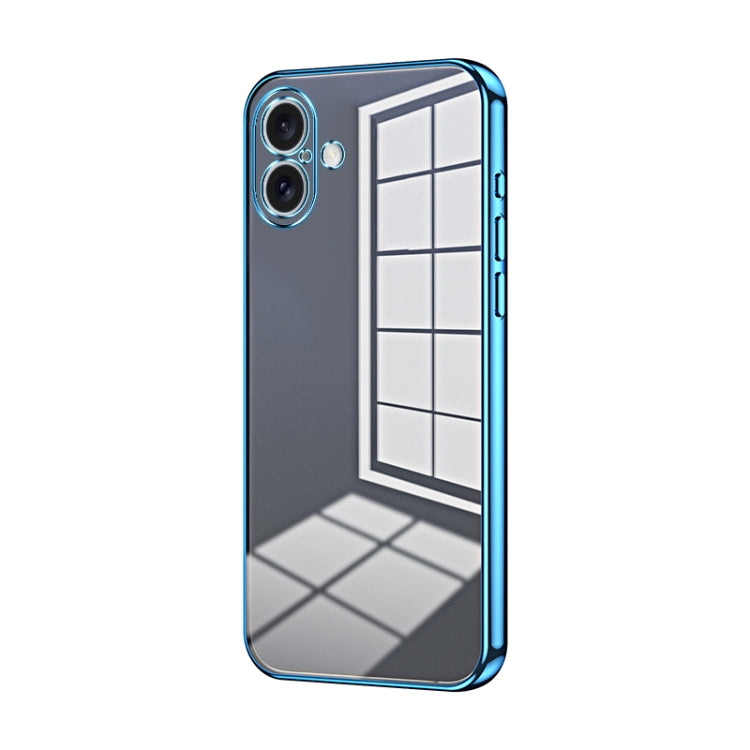 Transparent Plating Fine Hole Phone Case, For iPhone 16 Pro, For iPhone 16 Plus, For iPhone 16, For iPhone 15 Pro Max, For iPhone 15 Pro, For iPhone 15 Plus