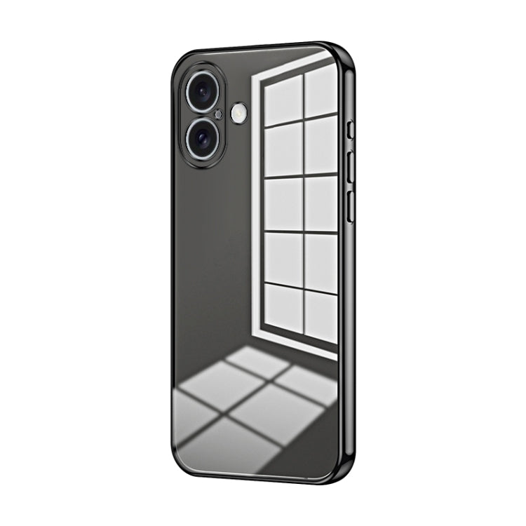 Transparent Plating Fine Hole Phone Case, For iPhone 16 Pro, For iPhone 16 Plus, For iPhone 16, For iPhone 15 Pro Max, For iPhone 15 Pro, For iPhone 15 Plus