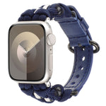 Paracord Genuine Leather Watch Band, For Apple Watch SE 40mm, For Apple Watch SE 44mm, For Apple Watch Series 6 40mm, For Apple Watch Series 6 44mm, For Apple Watch Series 5 44mm, For Apple Watch Series 5 40mm