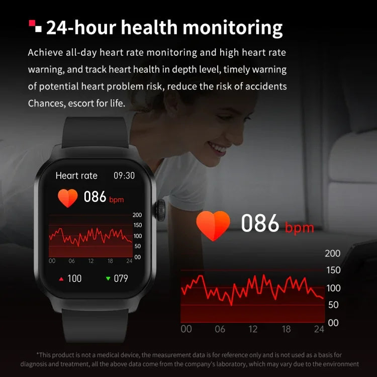 2.01 inch Milanese Steel Strap Bluetooth Call Smart Watch Support Heart Rate Monitoring / Non-invasive Blood Sugar, Milanese Steel Strap Gold