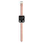 Slim Crocodile Leather Watch Band, For Apple Watch Series 4 44mm, For Apple Watch Series 4 40mm, For Apple Watch Series 3 38mm, For Apple Watch Series 3 42mm, For Apple Watch Series 2 42mm, For Apple Watch Series 2 38mm