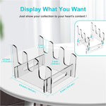 Acrylic Removable Plate Storage Rack Multi-layer Dish Drainer, 16.5 x 15.3 x 11.5cm, 21.6 x 15.3 x 12.5cm, 26.7 x 15.3 x 14cm