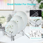 Acrylic Removable Plate Storage Rack Multi-layer Dish Drainer, 16.5 x 15.3 x 11.5cm, 21.6 x 15.3 x 12.5cm, 26.7 x 15.3 x 14cm