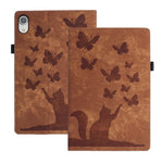 Butterfly Cat Embossing Leather Tablet Case, For iPad Air 13 2026 / 2025 / 2024, For iPad Air 11 2026 / 2025 / 2024, For iPad Pro 13 2025 / 2024, For iPad Pro 11 2025 / 2024, For iPad mini 2024 / 2021