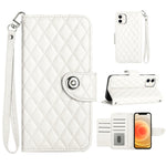 Rhombic Texture Flip Leather Phone Case with Lanyard, For iPhone 14 Pro Max, For iPhone SE 2022 / 2020 / 8 / 7, For iPhone 13 Pro Max, For iPhone 13 Pro, For iPhone 13, For iPhone 12 / 12 Pro, For iPhone 12 Pro Max, For iPhone 11 Pro Max