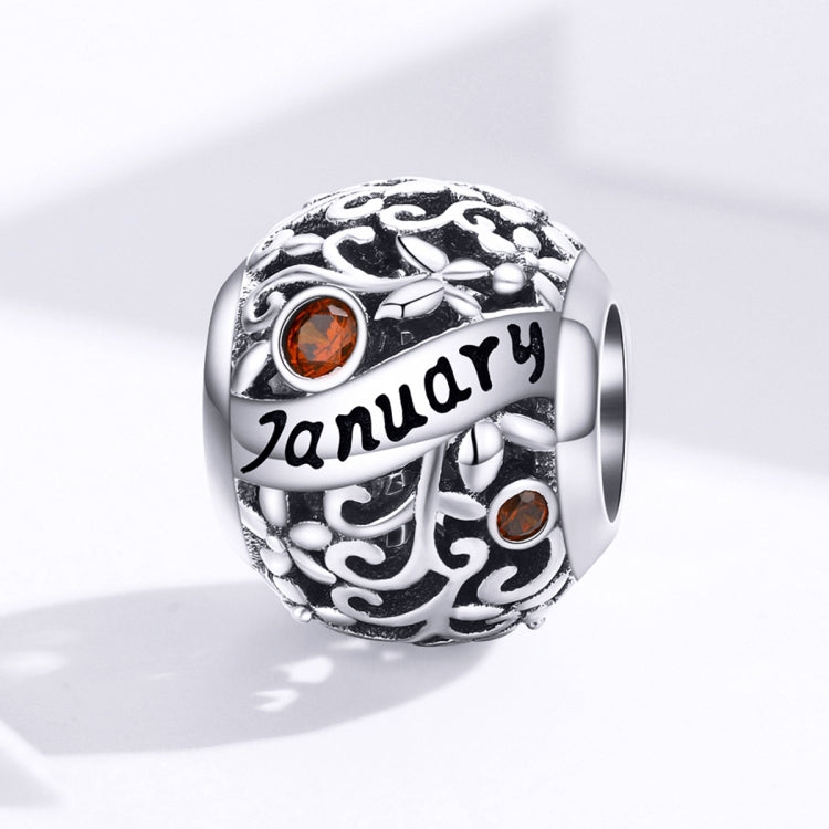 S925 Sterling Silver 12 Birthstone DIY Bracelet Necklace Accessories, January, February, March, April, May, June, July, August, September, October, November, December