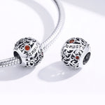 S925 Sterling Silver 12 Birthstone DIY Bracelet Necklace Accessories, January, February, March, April, May, June, July, August, September, October, November, December