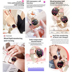 T86 Woman Health 1.27 inch Smart Watch, BT Call / Physiological Cycle / Heart Rate / Blood Pressure / Blood Glucose / SOS