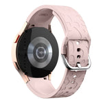Leopard Print Embossed Silicone Watch Band, For Samsung Galaxy Watch 6